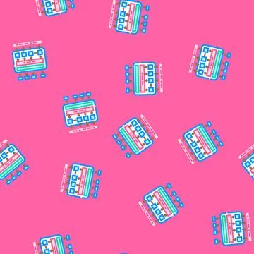 Bert bidirectional encoder representations transformers vector seamless patte Illustration