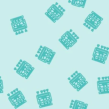 Bert bidirectional encoder representations transformers line seamless pattern Illustration