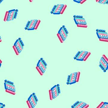 Bert bidirectional encoder representations transformers isometric seamless pa Illustration