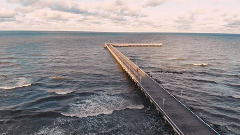 Berth in Palanga Lithuania Video stock 100265837