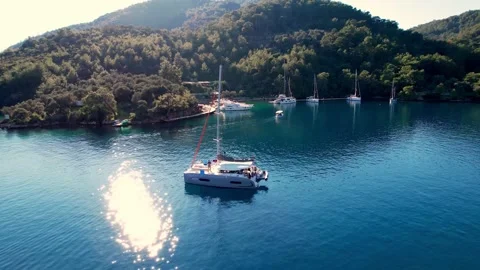 Berth for yachts in Turkey. Video stock 198945983