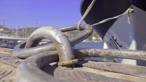 Berthed Ship Stock Footage 95505716