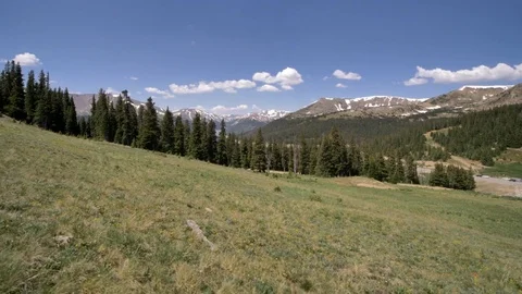 Berthoud Pass Tracking Shot Colorado in Mid Summer Stock Footage 78018577