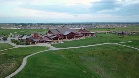 Berthoud TPC Golf Course 07 | Colorado Sunset | 4K Drone Footage Stock Footage 259903788