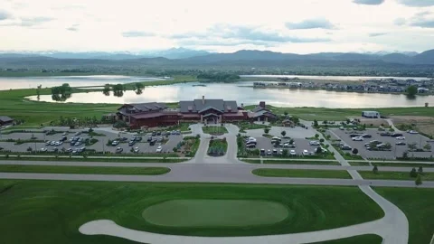Berthoud TPC Golf Course 10 | Colorado Sunset | 4K Drone Footage Stock Footage 259903598