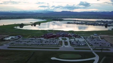 Berthoud TPC Golf Course 12 | Colorado Sunset | 4K Drone Footage Stock-Footage 259903474