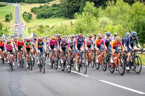  BERTON Nina: Tour de France Femmes 2023 2. Stage BERTON Nina ( LUX ) CERA... Stock Photos