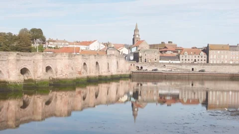 Berwick Bridge, Berwick-upon-Tweed, Northumberland, England, UK Video stock 319763413