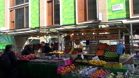 Berwick st market Stock Footage 49967772