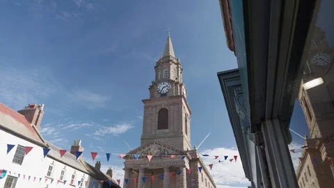 Berwick Town Hall, Berwick upon Tweed, England, UK Stock Footage 323502604