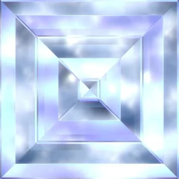 Beryl crystal Stock Illustration