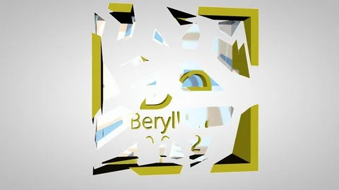 Beryllium. Element of the periodic table of the Mendeleev system. Stock Footage 80603306