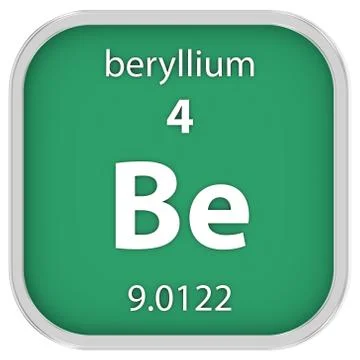 Beryllium material sign 写真素材