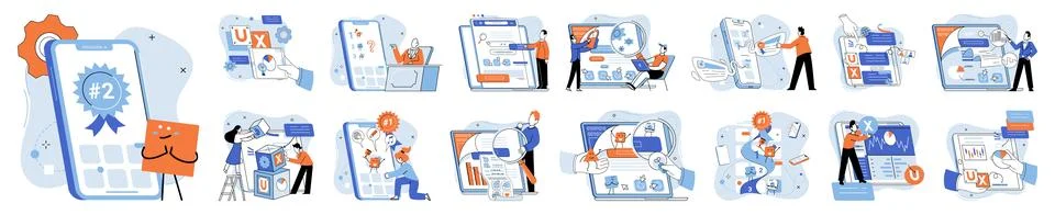 Bes app metaphor. Quality control, robust system maintaining gold standard in Illustrazione stock