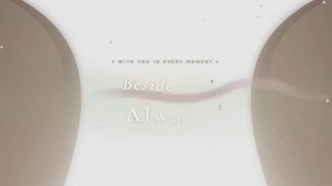 Beside you always with you in every moment text overlay Stock Footage 344403151
