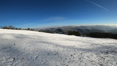 Beskid Sadecki in winter Stock Footage 121071527