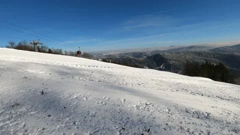 Beskid Sadecki in winter Stock Footage 121465960
