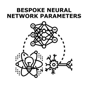 Bespoke neural network parameters for artificial intelligence Stock Illustration