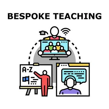 Bespoke teaching method adapting to various learning styles 스톡 일러스트