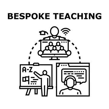 Bespoke teaching method adapting to various learning styles Stock Illustration