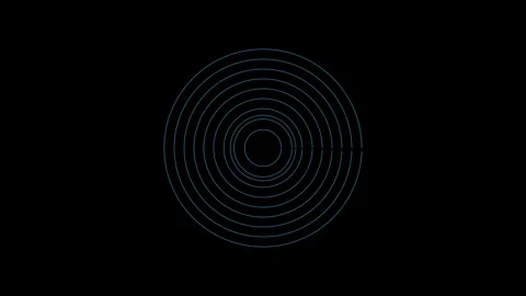 Bessel Function Rings in manimation graphics. 스톡 동영상 308321709