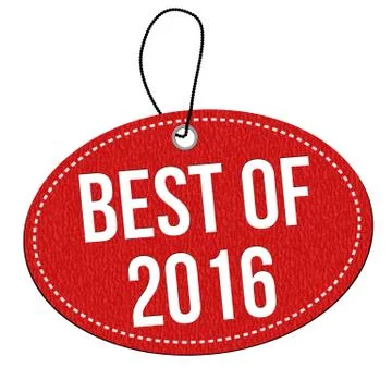 Best of 2016 label or price tag Stock Illustration