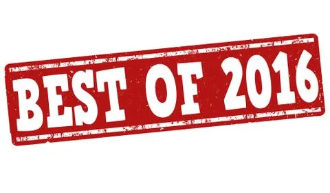 Best of 2016 stamp Stock Illustration