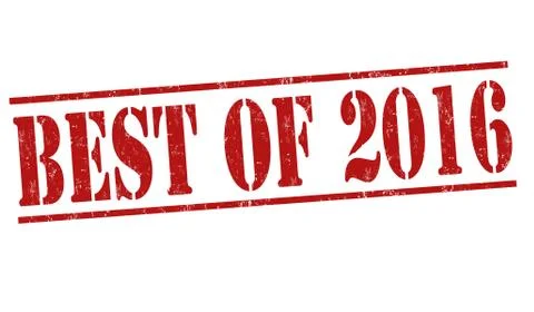 Best of 2016 stamp Stock Illustration