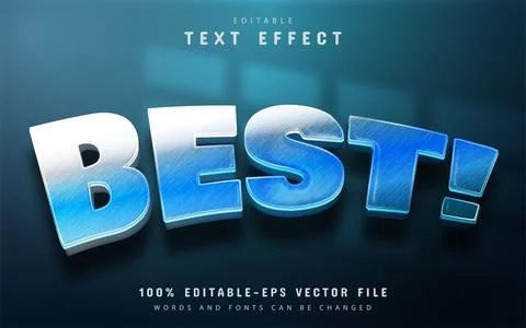 Best 3d text effect Stock Illustration