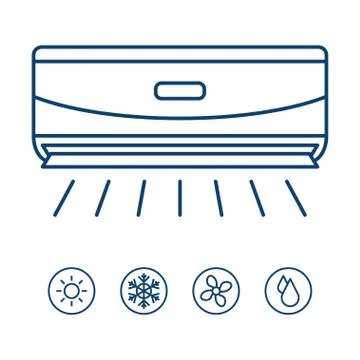Best air conditioner Stock Illustration