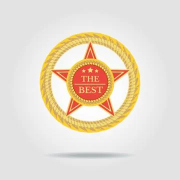 The Best badge Stock Illustration