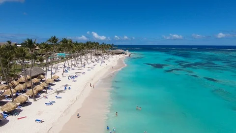 The best beaches in the world. Top view ... | Stock Video | Pond5