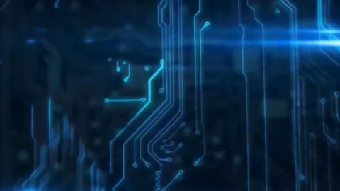 Best blue technology background Stock Footage 267821364