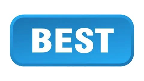 Best button. best square 3d push button Illustrazione stock
