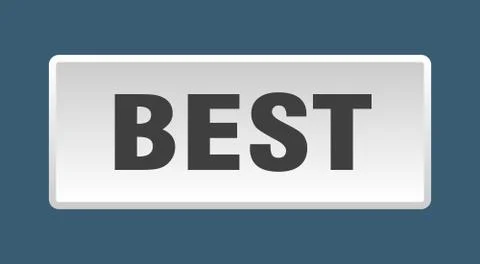 Best button. best square white push button Stockillustratie