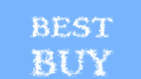 Best buy cloud text effect sky isolated background Stock Footage 139636115