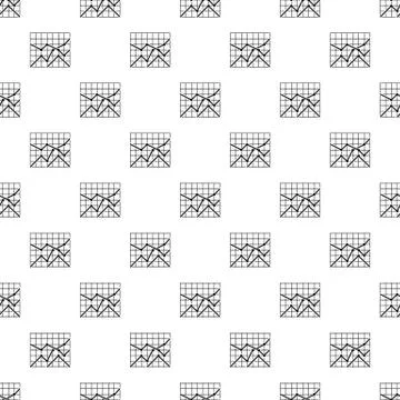 Best chart pattern repeat Stock Illustration