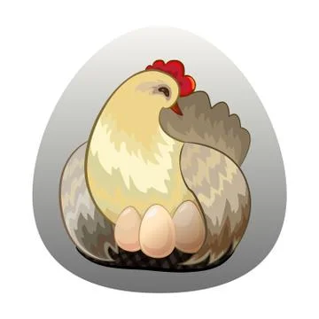 Best chicken egg design Ilustración de archivo