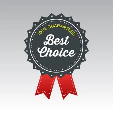Best Choice Badge vector Stock Illustration