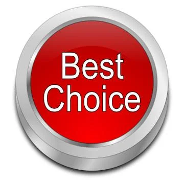 Best Choice button - 3D illustration Stock Illustration