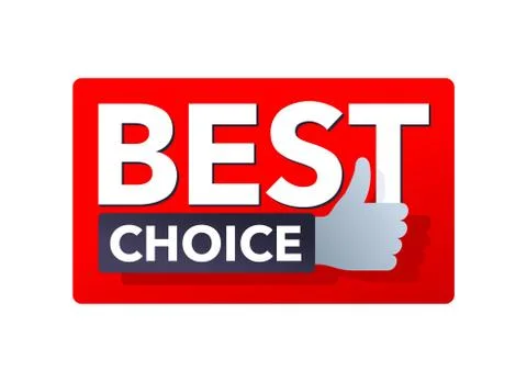 Best Choice button or icon - promo special offer Stock Illustration