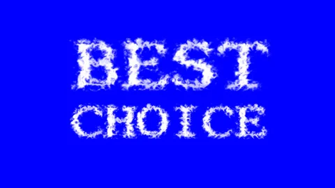 Best Choice cloud text effect blue isolated background Stock Footage 139638938