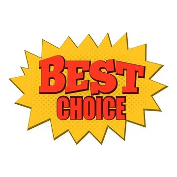 Best choice comics icon Stock Illustration