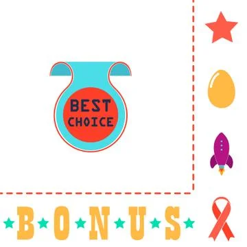 Best Choice computer symbol Stock Illustration
