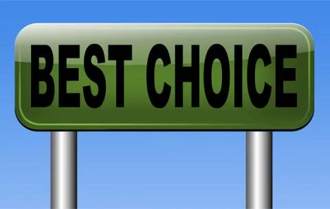 Best choice Illustrazione stock