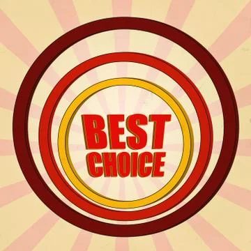 Best choice Illustrazione stock
