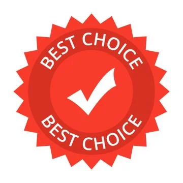 Best Choice Label Stock Illustration