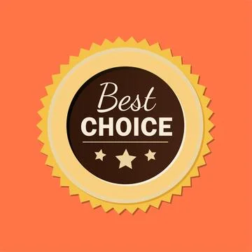 Best choice label Stock Illustration