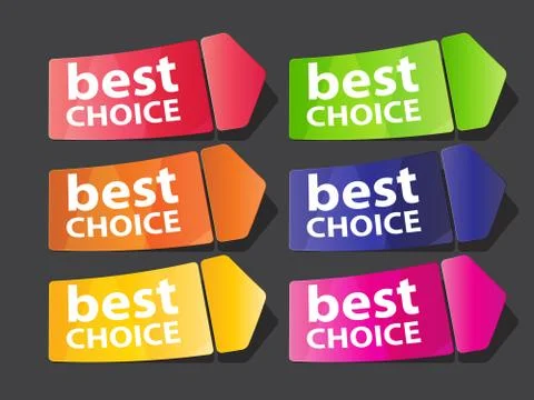Best Choice Label Vector Illustration Stock Illustration