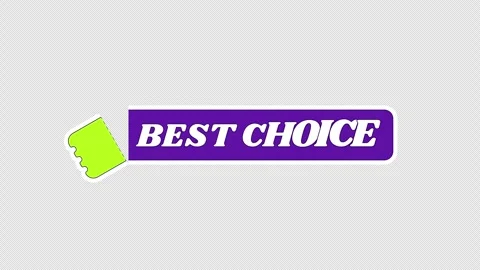 Best choice rectangular ticket sticker animated loop Stock Footage 328575847